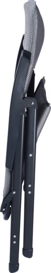 Berger Genova 3D Mesh Klappstuhl-Set mit Beinauflage Light Grey