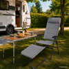 Berger Genova 3D Mesh Klappstuhl-Set mit Beinauflage Light Grey