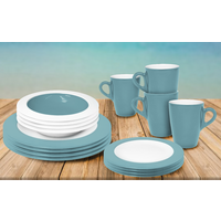 Omada Teller- und Sch&uuml;ssel-Set 16-tlg. sky dust f&uuml;r 4 Personen