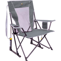 GCI Comfort Pro Rocker faltbarer Campingstuhl mit Schaukelfunktion Mercury Gray 