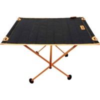 Mesa de camping plegable Tambu Batista con tablero plegable de poli&eacute;ster reciclado ultraligero 41 &times; 40 &times; 57 cm