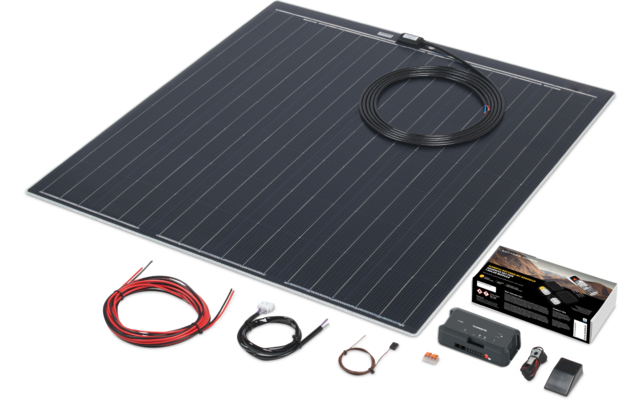 Büttner Elektronik Flat Light Q 170-1 Solaranlagen Komplettset ultraflach quadratisch 1 Modul 170 Wp