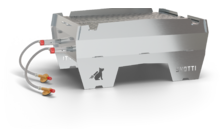 392975 - Skotti Tischgrill Grill Max  für Gaskartusche / Holz / Holzkohle