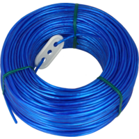 Metaltex corde &agrave; linge avec tendeur en plastique couleurs assorties 60 m