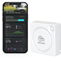 Pironex sonsor mobiel alarmsysteem met GPS, LTE en WLAN in wit