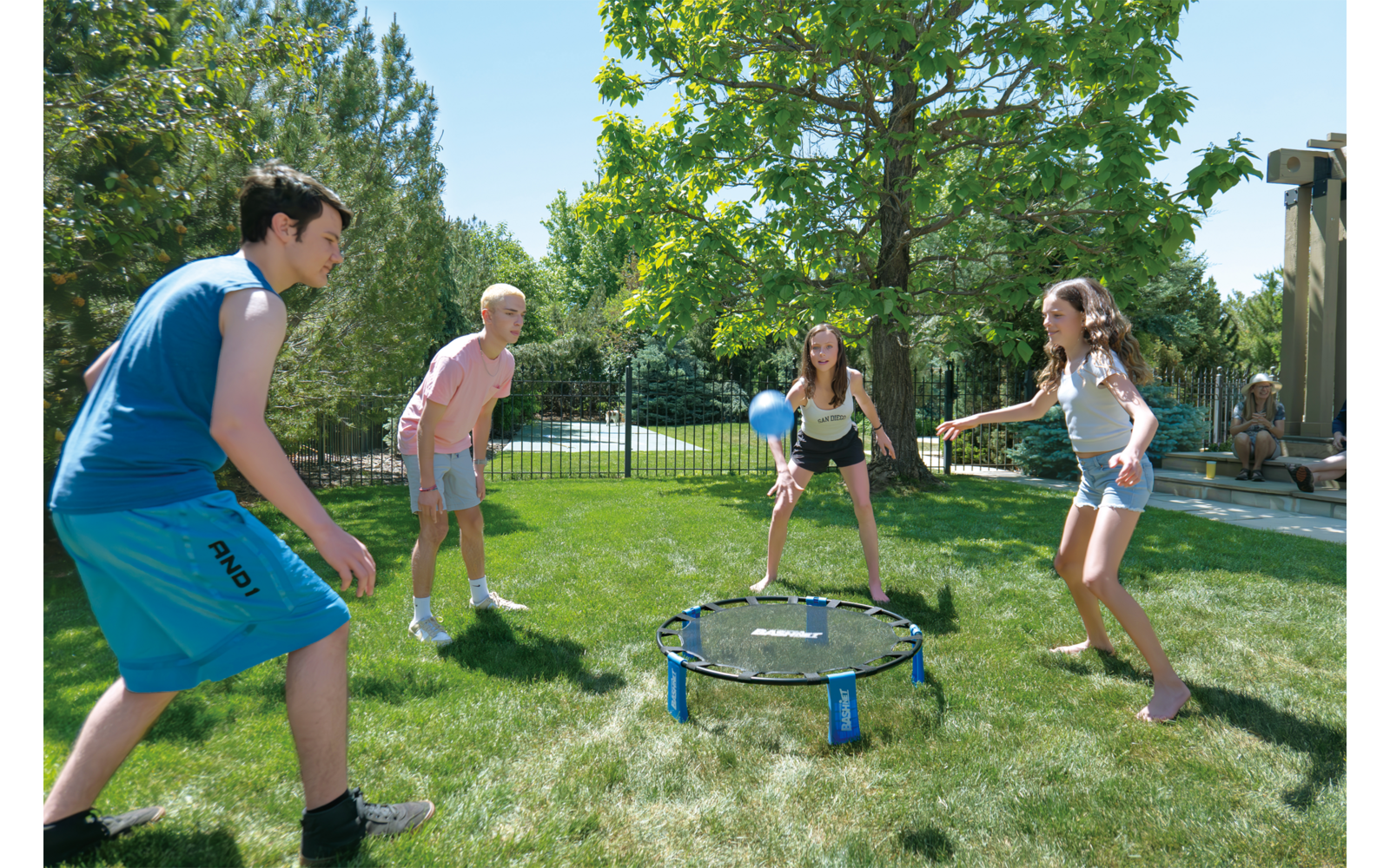 Product afbeelding Do U Play Bash Net Outdoor-Actionspiel 2 vs. 2 1