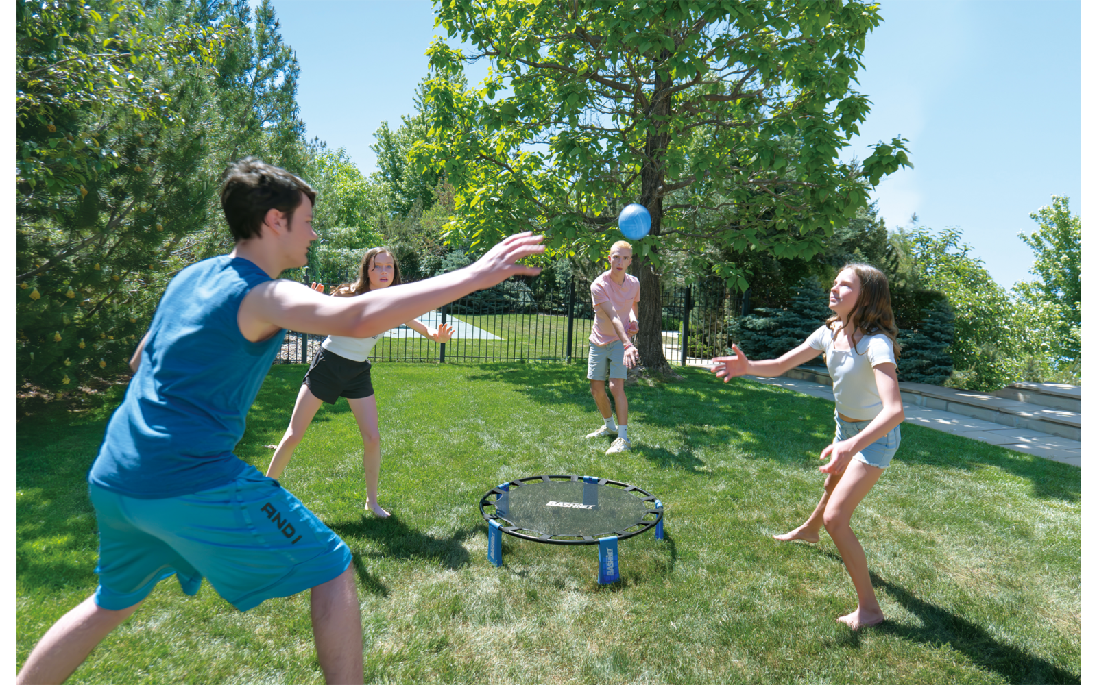 Product afbeelding Do U Play Bash Net Outdoor-Actionspiel 2 vs. 2 1