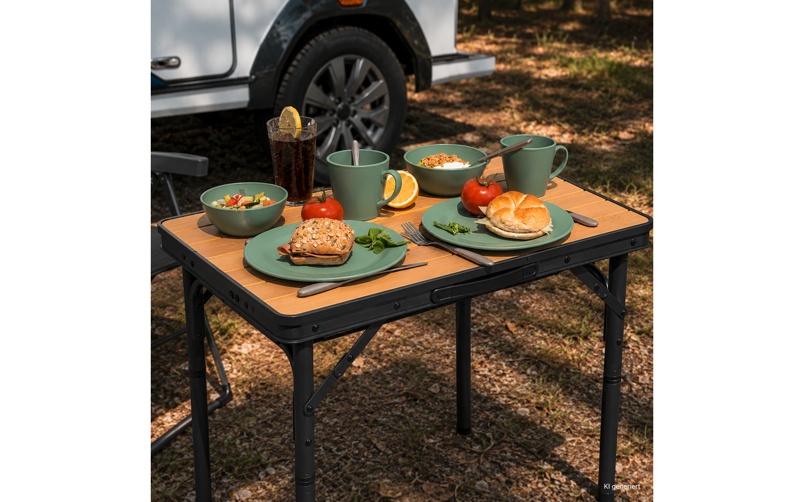 Produktbild Camplife Mera Bambus Beistelltisch 60 x 45 cm 1