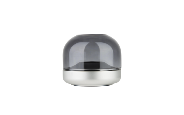 Kooduu Glow 08 Bougie LED rechargeable Shine frosted silver