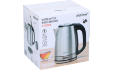 394471 - Alpina Edelstahl-Wasserkocher 1,7 Liter 1800 W silber