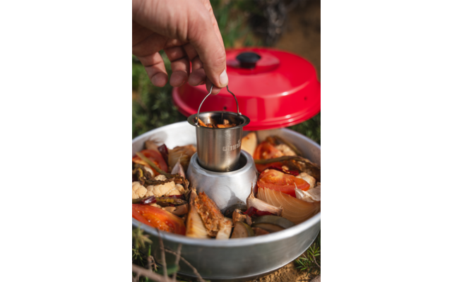 Produktbild Omnia Smoke Cup R&auml;uchereinsatz f&uuml;r Omnia Backofen Edelstahl 1