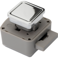 Confurn R-EVOLUTION Syst&egrave;me de fermeture Push Lock CV chrom&eacute; brillant galvanis&eacute;