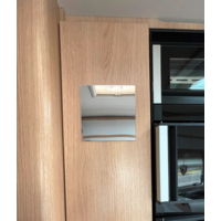 VierTec Miroir de camping pour camping-car & campeur autocollant verre acrylique rectangulaire 20 x 20 cm