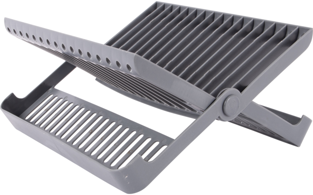 Product image Bo-Camp klappbares Abtropfgestell mit 2 Ebenen f&uuml;r 16 Teller grau 1