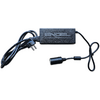 Black rectangular power adapter labeled "ENGEL", with cord, EU two-pin plug and round female DC connector on white background