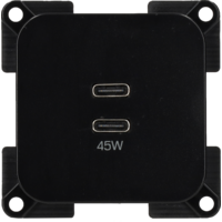 HABA C-line Double USB-C Ladeeinheit 45 W mit Anschlussklemme f&uuml;r Fahrzeuge / Innenr&auml;ume