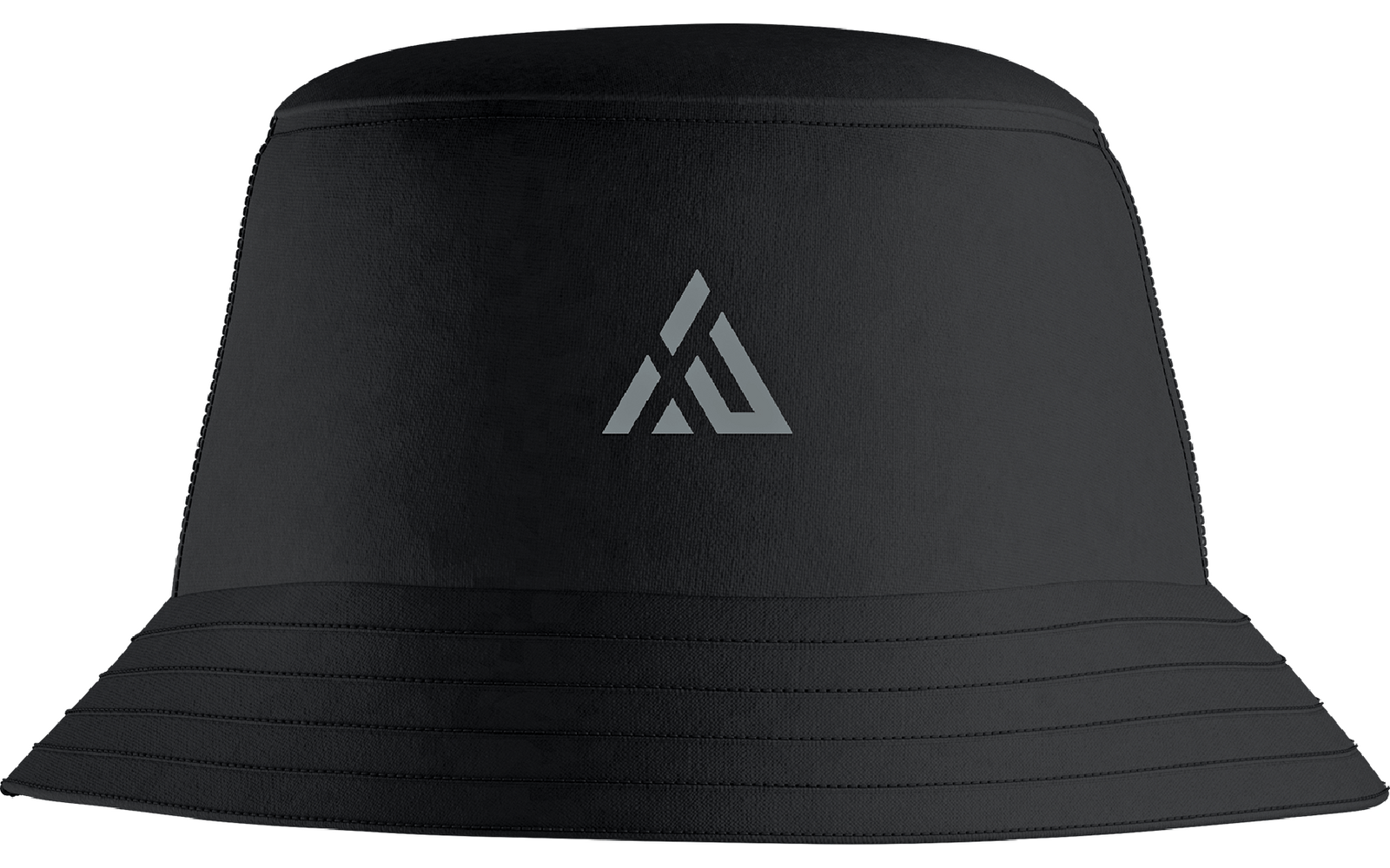 Schwarzer Hut mit kleinem weißem Logo vorne