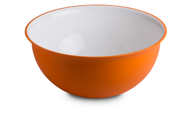 Omada Salatschüssel 32 cm 6,5 Liter weiß orange