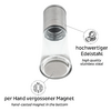 Silwy Magnet-Gewürzmühlen-Set (1x Pfeffermühle + 1x Salzmühle + 2x Metall-Gel-Pads)