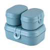Koziol Pascal Ready Mini Lunchbox-Set 3-teilig nature flower blue