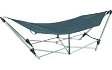 Hoberg hammock with foldable frame and carrying bag
