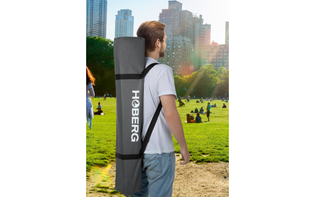 Hoberg hammock with foldable frame and carry bag