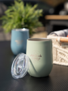 Camplife Edelstahl Thermo-Trinkbecher mit Deckel 360 ml gr&uuml;n