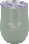 Camplife Edelstahl Thermo-Trinkbecher mit Deckel 360 ml gr&uuml;n