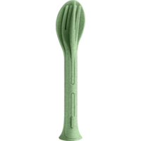 Koziol bestekset 3-delig KLIKK POCKET nature leaf green