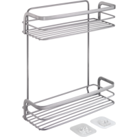 Metaltex Origin Luxy estante esquinero con 2 estantes para ducha
