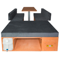 Kit de camperizaci&oacute;n con mesa apto para furgoneta/autob&uacute;s natural Campingbox 115 Moonbox