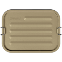 SIGG Gemstone Box Edelstahl Brotdose auslaufsicher 19,3 x 14,3 x 6,4 cm caramel sand
