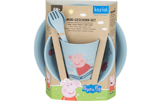 Imagen del producto Koziol Peppa Pig Waves at Home Kindergeschirr Set 5 teilig  1