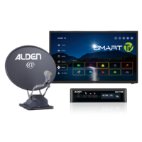Alden Onelight@ EVO 60 Satellitenanlage Platinium mit S.S.C HD-Steuermodul und LED Smartwide TV 22 Zoll