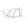 Outwell Sky 4 three-room tunnel tent blue 4 persons