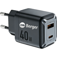 Berger GoCharge GaN Ladeger&auml;t USB-A und USB-C 40 W