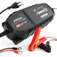 Absina volautomatische 10-traps lader A7500 met instelbare laadstroom voor voertuigen van 12 V / 24 V / 3,75 - 7,5 A