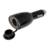 IWH Doppelstecker USB  mit 12 V Dose f&uuml;r Zigarettenanz&uuml;nder