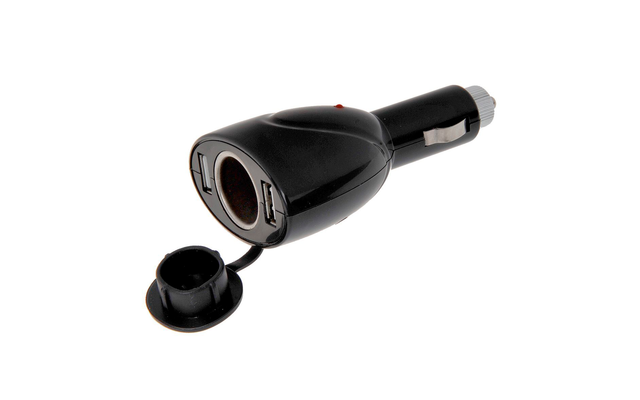 IWH double plug USB with 12 V socket for cigarette lighter