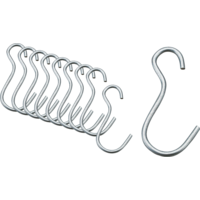 Berger Aufh&auml;ngehaken silber 10 St&uuml;ck