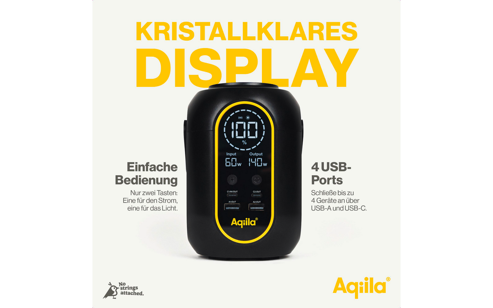 Produktbild Aqiila Powerbird S140 Powerstation 140 W 200 Wh 1