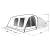 Tenda da sole gonfiabile per camper Outwell Wolfburg 450 Air Grigio