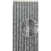 Chenille Rideau moelleux grey/greymix 185 x 56 cm