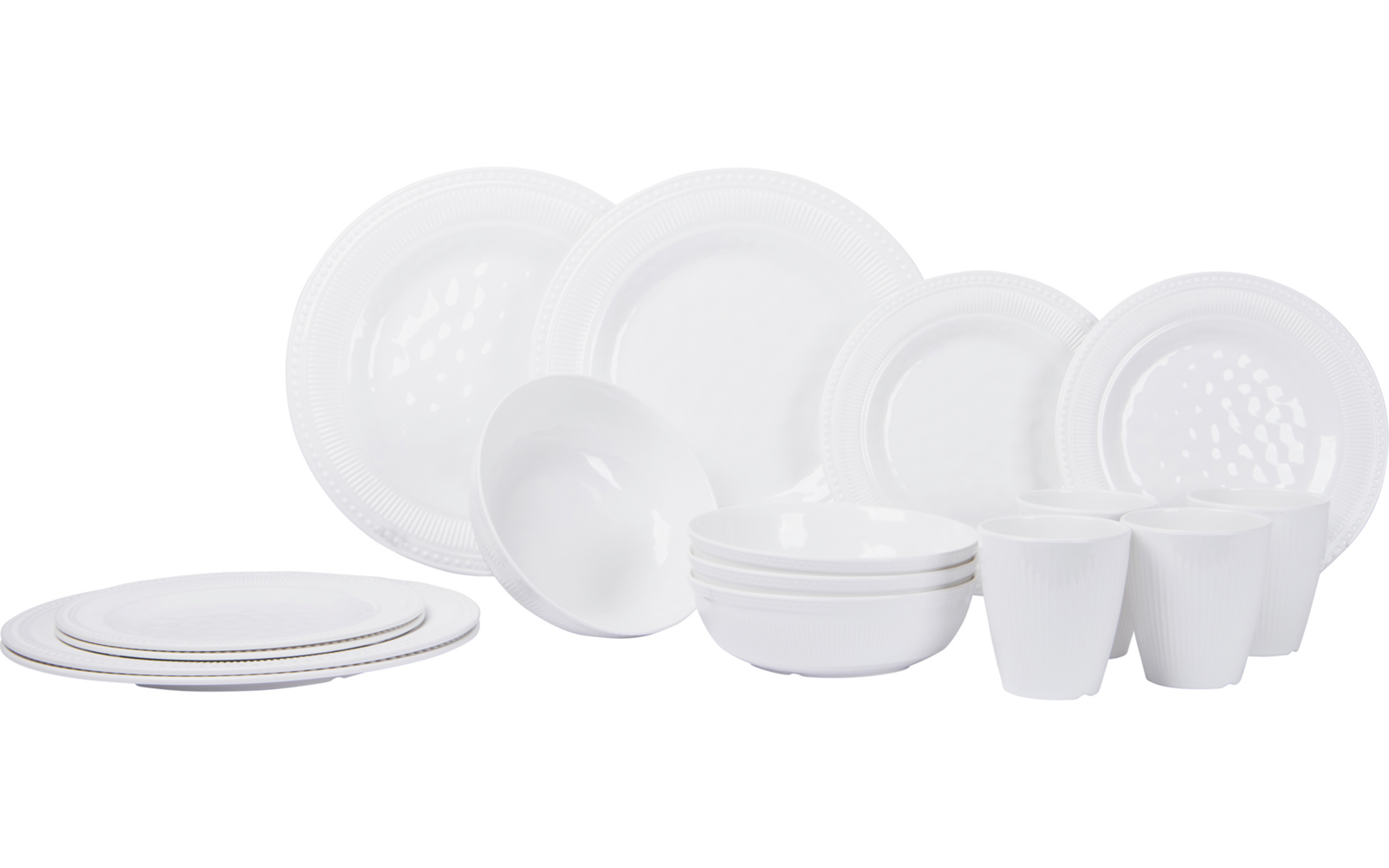 Produktbild Gimex Royal Line Geschirrset weiß 16 teilig  1