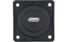 Berker Integro  USB-Ladestecker 3 A  5 V Schwarz matt