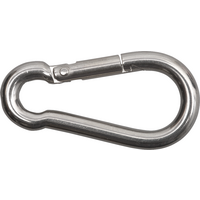 SWG DIN 5299-C Fire brigade snap hook for wire ropes and steel chains stainless steel 6 x 60 mm
