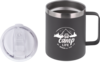 Camplife Edelstahl Thermo-Trinkbecher mit Henkel und Deckel 450 ml grau