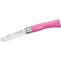 Opinel N&deg;07 zakmes voor kinderen lemmetlengte 8 cm roze