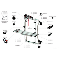 Fiamma kit de montage pour Carry Bike DJ Ducato 06 / 06 R&eacute;f&eacute;rence Fiamma 98656M362