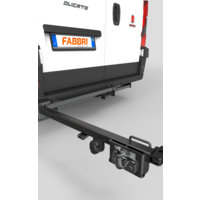 Fabbri Mose Schwenkadapter Fahrradtr&auml;ger Anh&auml;ngerkupplung Fiat Ducato schwarz